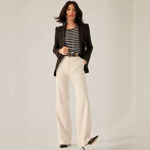Ralph Lauren Elegant Cream Wide Leg Pants